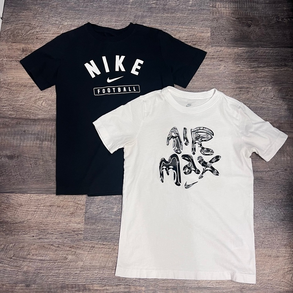 2 Nike short sleeve Tees  Black and White